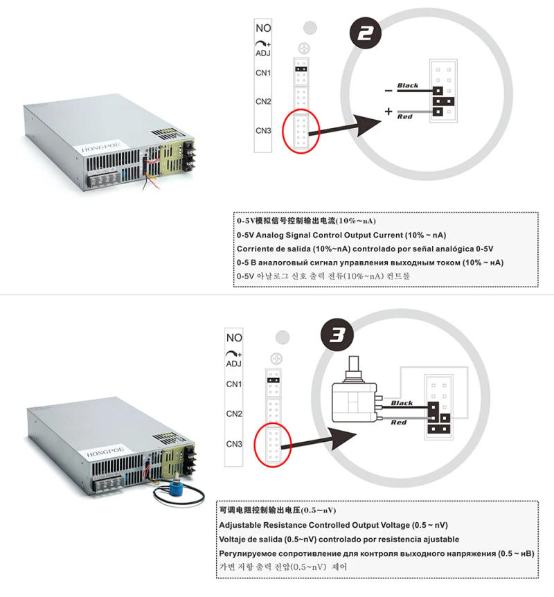 Description Picture 4 of item4000W 300V Power Supply 0-300V Adjustable Power Supply 0-5V Analog Signal Control 220V AC-DC 300V 11A High-Power Transformer