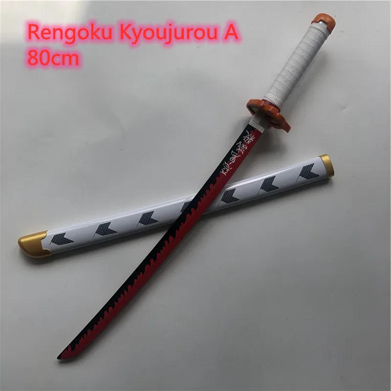 Description Picture 2 of item80cm Demon Slayer Sword Katana JaponesaTanjirou Anime Swords Weapon Model Ninja Kids Toys Cosplay Swords Prop Boy Gift Toy Sword