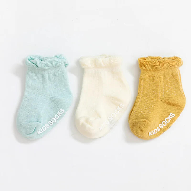 Description Picture 5 of item3Pair/lot 2020 New non-slip children baby socks newborn baby socks for girls and boys