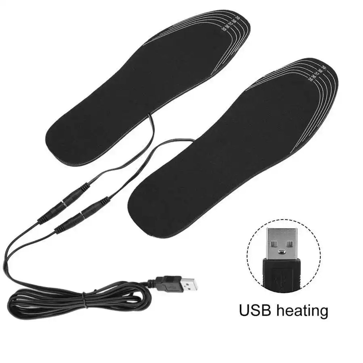Description Picture 6 of itemUSB Heated Insoles Electric Pads Winter Foot Warmers Shoes Boot Heater Insoles Washable Warm Thermal Insoles Unisex Plantillas