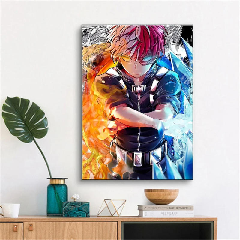 Description Picture 4 of itemDiamond Painting 5D DIY My Hero Academia Character Anime Picture Cross Stitch Square/Round Full Drill Embroidery Mosaic Deco