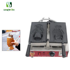 commercial Single Plate Non-stick Electric Ice Cream Fish Taiyaki Maker Machine Baker Fish Cake Taiyaki Mold Maker Machine