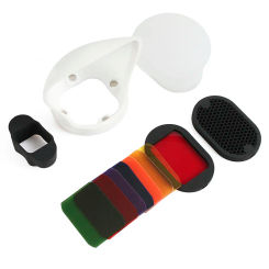 Flash Speedlight Honeycomb Grid Diffuser Bounce Reflector with Magnetic Gel Band 9Pcs filters Flash Accessories Kit as MagMod