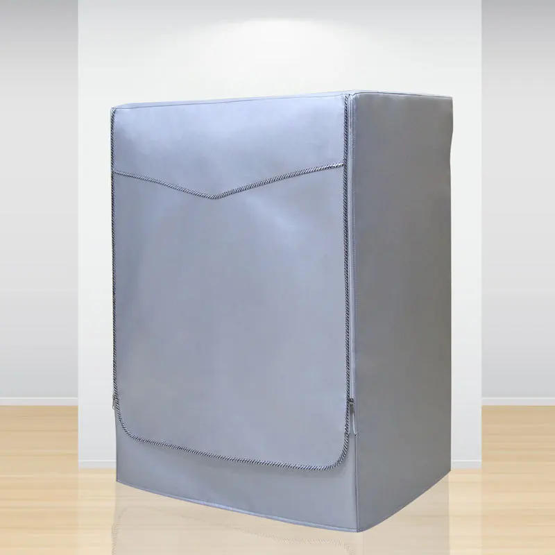 Description Picture 5 of item4 size washer-dryer cover Washing machine cover Polyester waterproof front load sunblock laundry silver coated dust cover