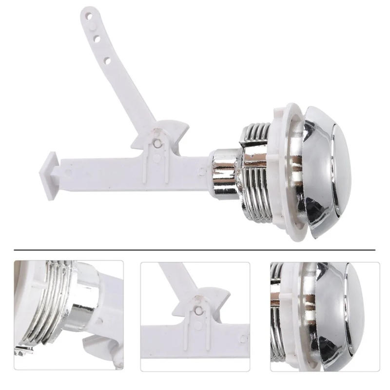 Description Picture 5 of itemSeparated Type Flush Toilet Water Tank Push Buttons Rods For Home Hotel Single Button Toilet Drain Control Switch