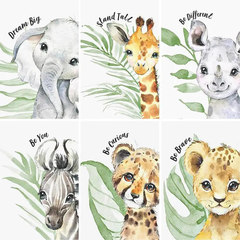 Description Picture 2 of itemGATYZTORY Painting By Numbers Animal Oil Paint Kit HandPainted DIY Gift 60x75cm Frame On Canvas Modern Home Decor Wall Art Photo