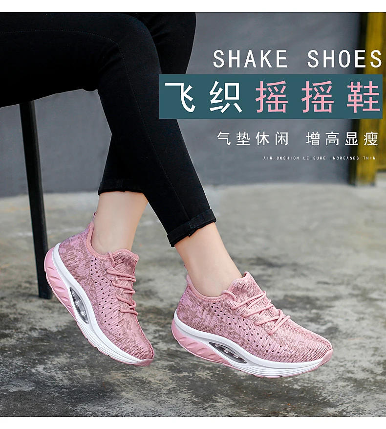 Description Picture 4 of itemWomen's Sneakers Platform Toning Wedge Zapatillas Sports Shoes for Women Swing Shoes Slimming Sneakers Fitness Gym Walking Shoes