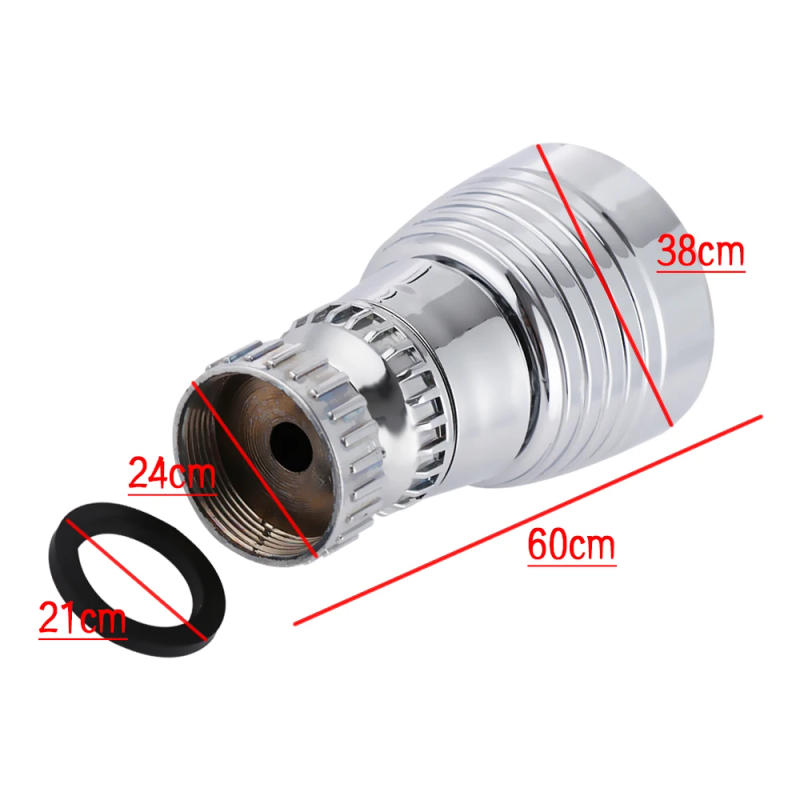 Description Picture 2 of itemLED Temperature Sensitive Light-up Faucet Kitchen Bathroom Glow Water Saving Faucet 360 Rotary Kitchen Faucet Shower Head