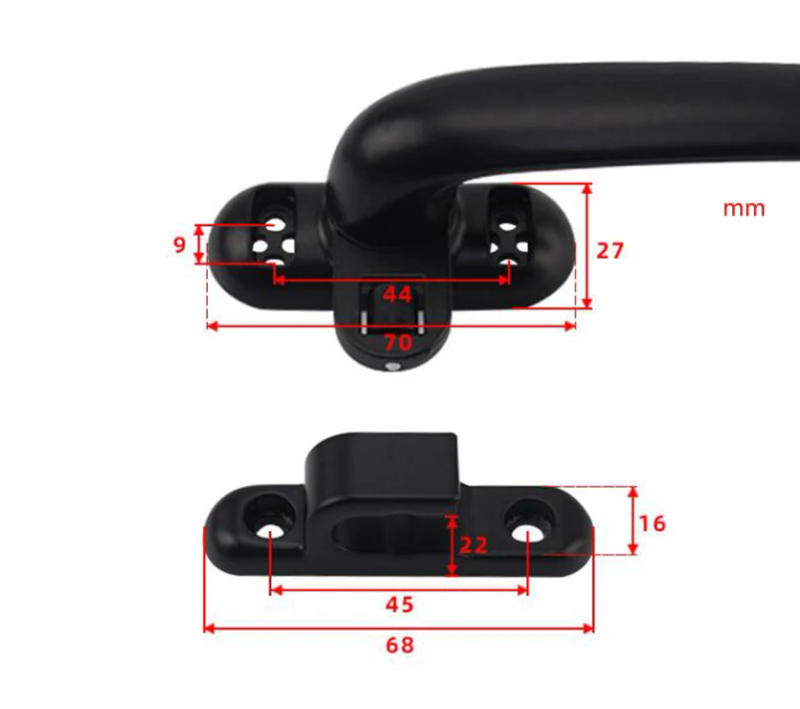Description Picture 2 of itemCasement Window Aluminum Alloy Left / Right Hand Locking Handles Grips Solid Window Handle Door and Window Lock Black, White
