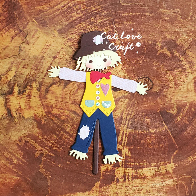 Description Picture 5 of itemCatlove Scarecrow Metal Cutting Dies Scrapbooking Mold Knife Stencil Die Cuts Card Making DIY Craft Embossing New Dies For 2021