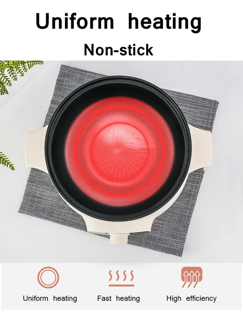 Description Picture 6 of itemDMWD 3L 110V 220V Non-stick rice cooker Multifunctional hotpot with steamer insulation fast heating electric multiccoker 2 layer