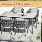 1.6m table set