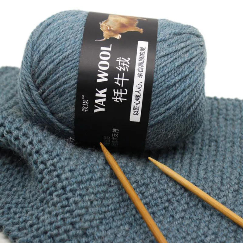 Description Picture 3 of itemThick Yak Cashmere wool Yarn For Knitting Crochet Sweater Scarf Merino Blended Wool Thread knitted High Quality Yarn