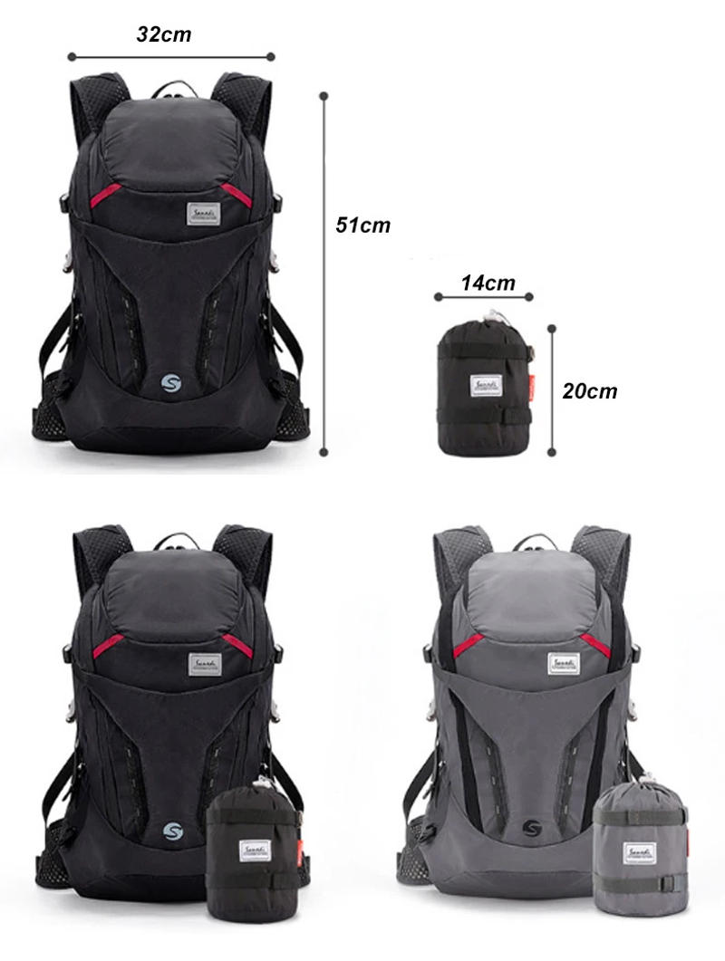 Description Picture 2 of itemLight Weight Camping Backpack Foldable Bags Men Folding Ultralight Outdoor Sports Hiking Travel Climbing Hiking Bag Rucksack