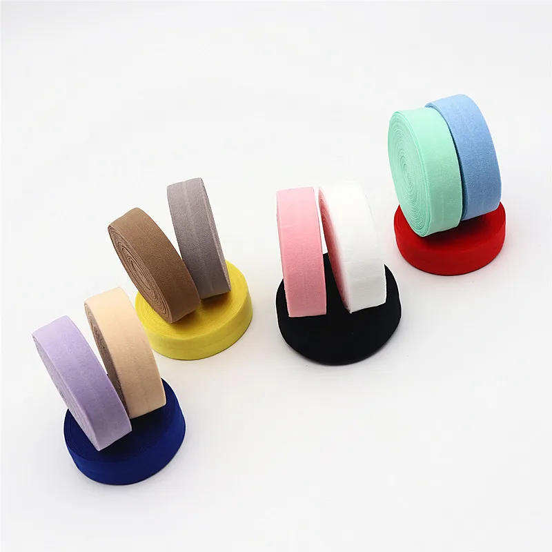 Description Picture 2 of item20mm High Elastic Folding Elastic Band Ribbon Color Edging Elastic Band Underwear Bra Sewing Lace Fabric Clothing Accessories 5m