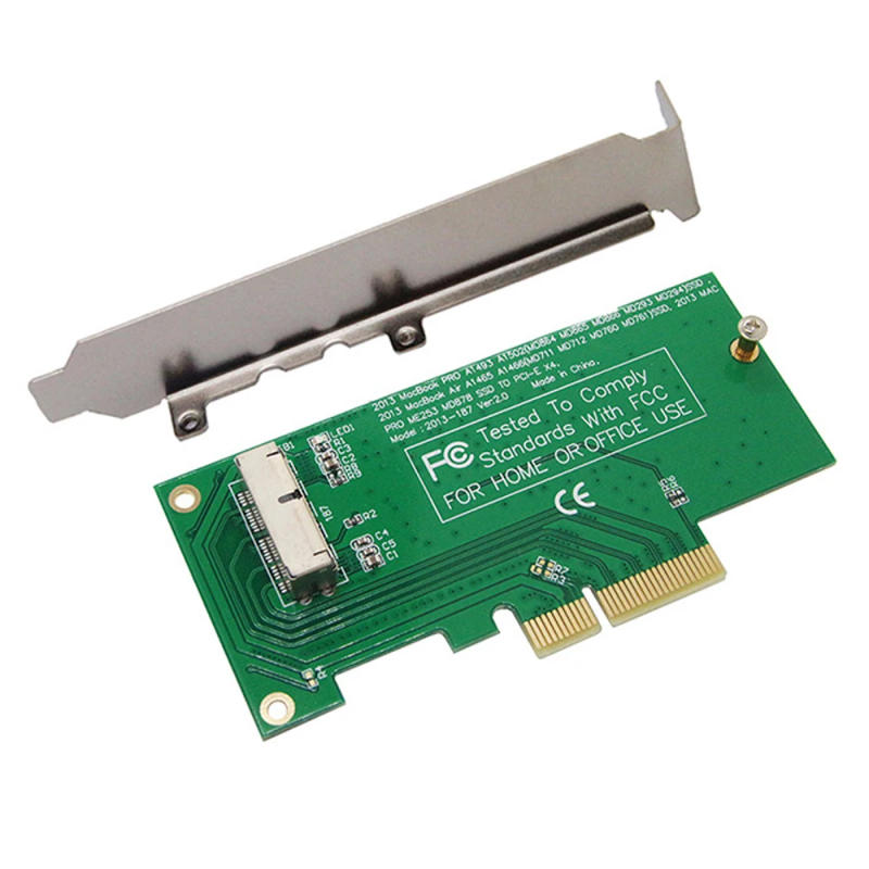 Description Picture 2 of itemAdapter Riser Card to PCI Express PCIE PCI-E X4 for Apple 2013 2014 2015 for MacBook Air A1465 A1466 Mac Pro MD878 ME253 M.2 SSD