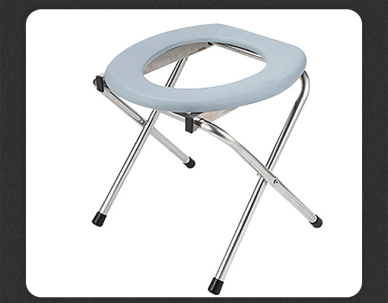Description Picture 2 of itemPortable Toilet for Camping, Stainless Steel Emergency Toilet and Travel Toilet, Folding Toilet Seat For Potty Toilet Chair
