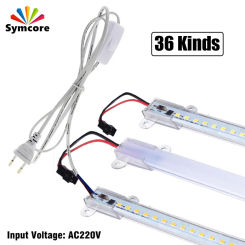 6pcs Set LED Bar Light High Brightness 220V LED Tube 30cm/40cm/50cm/60cm LED Rigid Strip Energy Saving LED Fluorescent Tubes