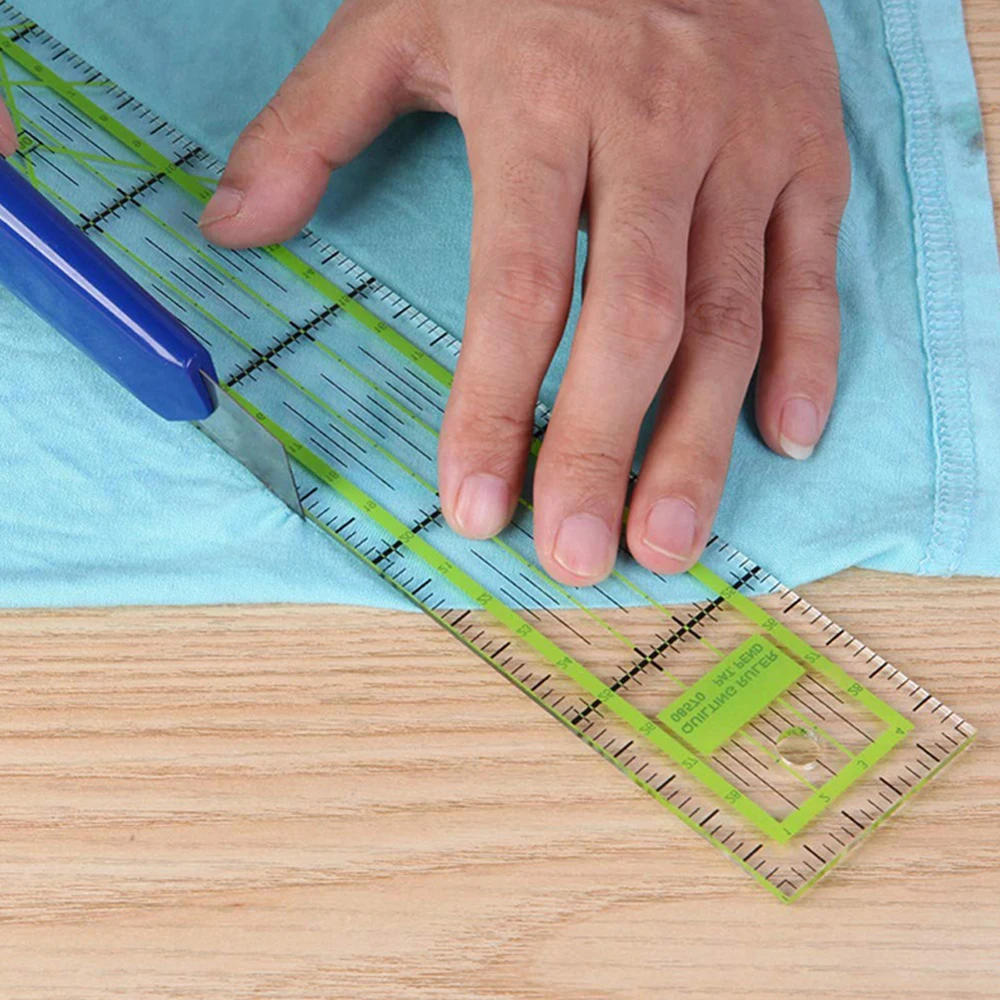 Description Picture 4 of item1Pcs 5*30cm Sewing Tailor Ruler Patchwork Feet Tailor Cutting Quilting DIY Sewing Tools Drawing Ruler Sewing Supplies