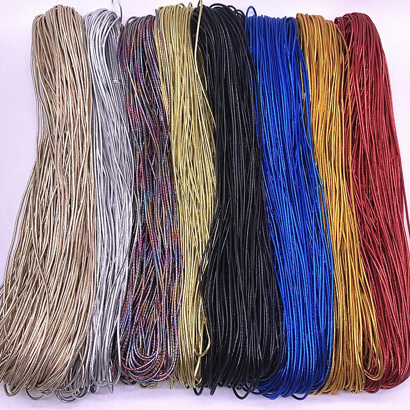 Description Picture 2 of item5 Yards 1.5mm Colourful Round High Elastic Rubber Band Elastic String Label Line Garment Trousers DIY Sewing Accessories