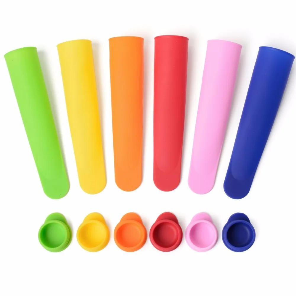 Description Picture 3 of item5pc/lot Summer Popsicle Maker Lolly Mould Kitchen DIY Random Color Food-Grade Silicone Frozen Ice Cream Pop Mold