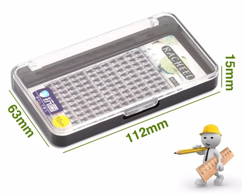 Description Picture 4 of item20 Roots Super 0.07 Thickness False Eyelash Extensions Soft Imitation Rabbit hair Fake Lashes Individual Lashes