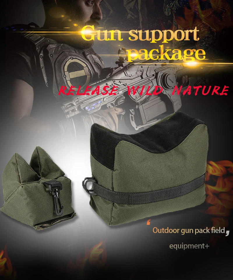 Description Picture 5 of itemSniper Shooting Gun Bag Front Rear Bag Target Stand Rifle Support Sandbag Bench Unfilled Hunting Rifle Rest Airsoft Accessories