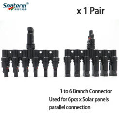 Solar PV Connector 2T 3T 4T 5T 6T Branch parallel connection 30A 1000V Electrical Photovoltaic Panel Cable Wire Connectors