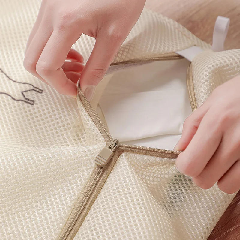 Description Picture 5 of item1Pcs Mesh Laundry Bag Laundry Wash Bags Coarse Net Laundry Basket Laundry Bags for Washing Machines Bra Underwear Socks Bag