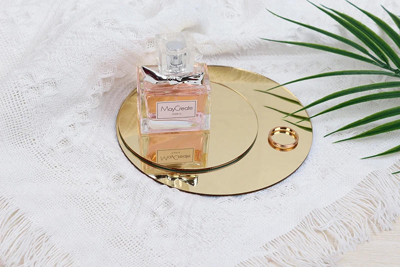 Description Picture 6 of itemOutdoors Beach Photography Props Gold Mirror Reflection Background Photo Studio Tabletop Shoot Cosmetics Jewelry Photographic