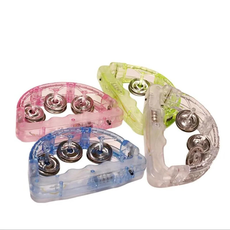 Description Picture 5 of itemFlashing Tambourines For Kids LED Noisemakers LED Light Up Sensory Shaking Toy For Sporting Events Wedding Birthday Parties
