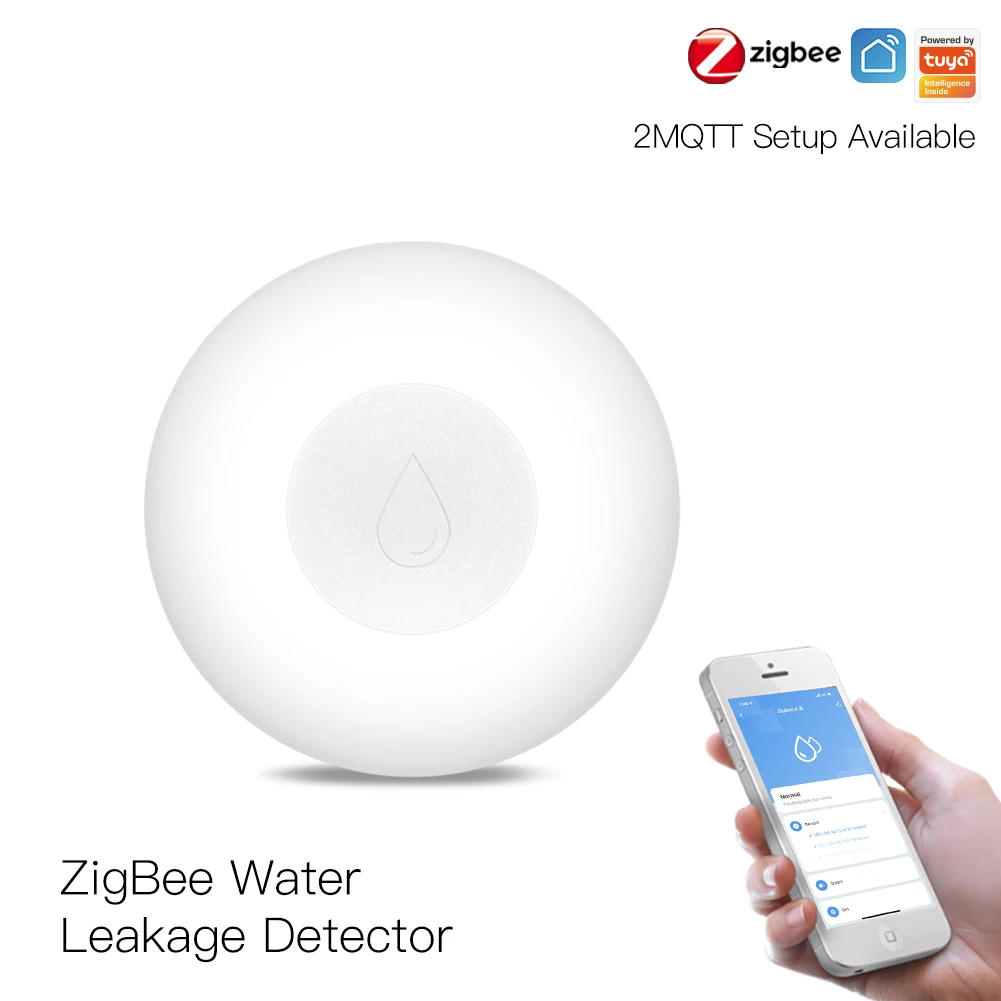 Description Picture 3 of itemZigBee Flood Sensor Water Leakage Detector Water Tank Full Alert Overflow Security Alarm System Tuya Smart App Remote Control