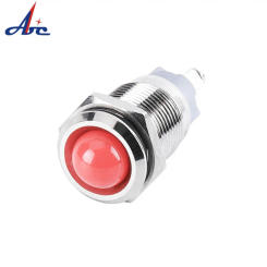 16/19/22MM Waterproof IP67 Ball Head Dot LED Signal Pilot Lamp Metal Warning Indicator Lights Red Blue Green White