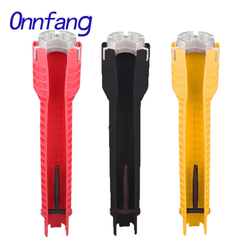 Description Picture 2 of item8 in 1 sink faucet wrench repair tool non-slip kitchen bathroom faucet assembly key plumbing installation wrench