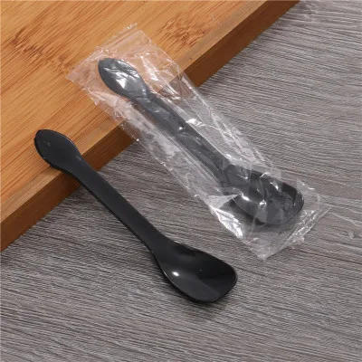 Description Picture 4 of item100PCS Disposable Spoons Plastic PP Made Eco-friendly Stocked Individually Wrapped Ice Cream Spoons