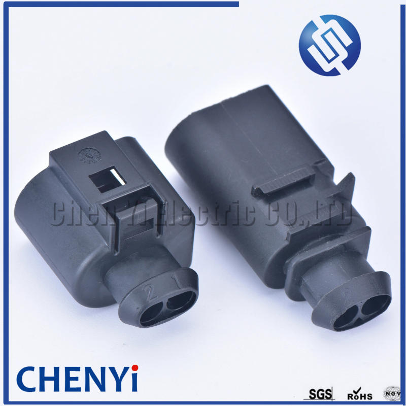 Description Picture 4 of item2 Pin 3.5mm male or female automotive waterproof wiring harness connector electrical horn plug 1J0973722 1717692-1 8D0973822