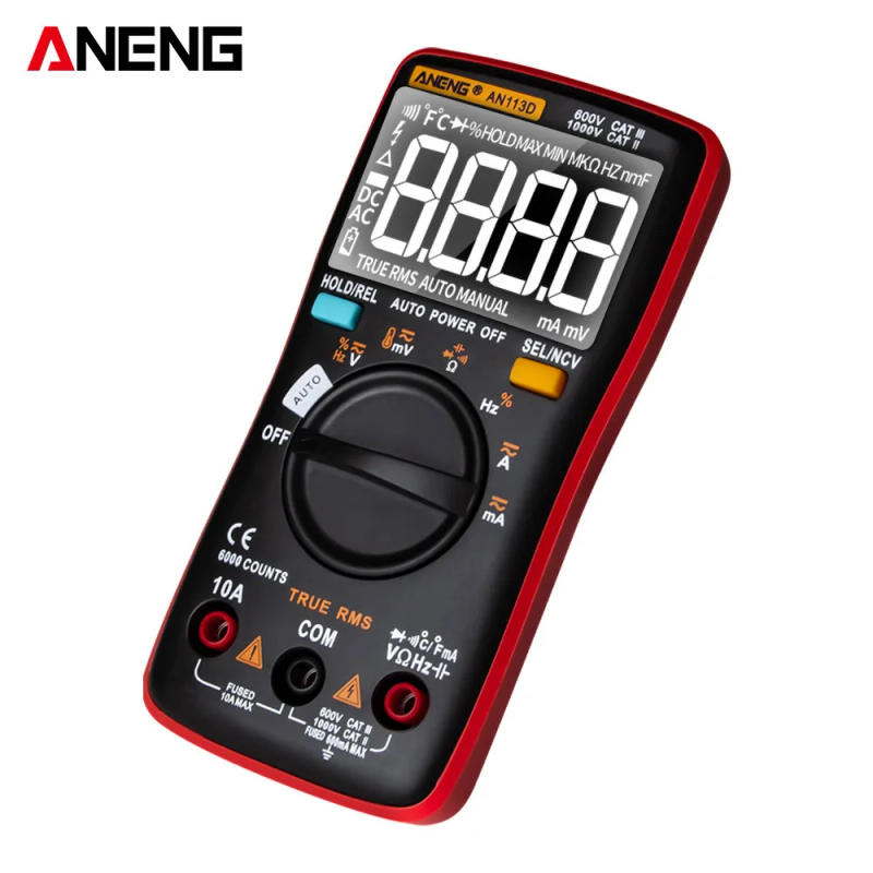 Description Picture 4 of itemANENG AN113D Digital Electrical Multimeter 6000 Counts DC/AC Current Voltage Tester True RMS Auto Ranging LCD Meters