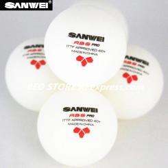 SANWEI Table Tennis Ball 3-star ABS 40+ Pro seamed New material plastic poly ITTF Approved ping pong balls tenis de mesa