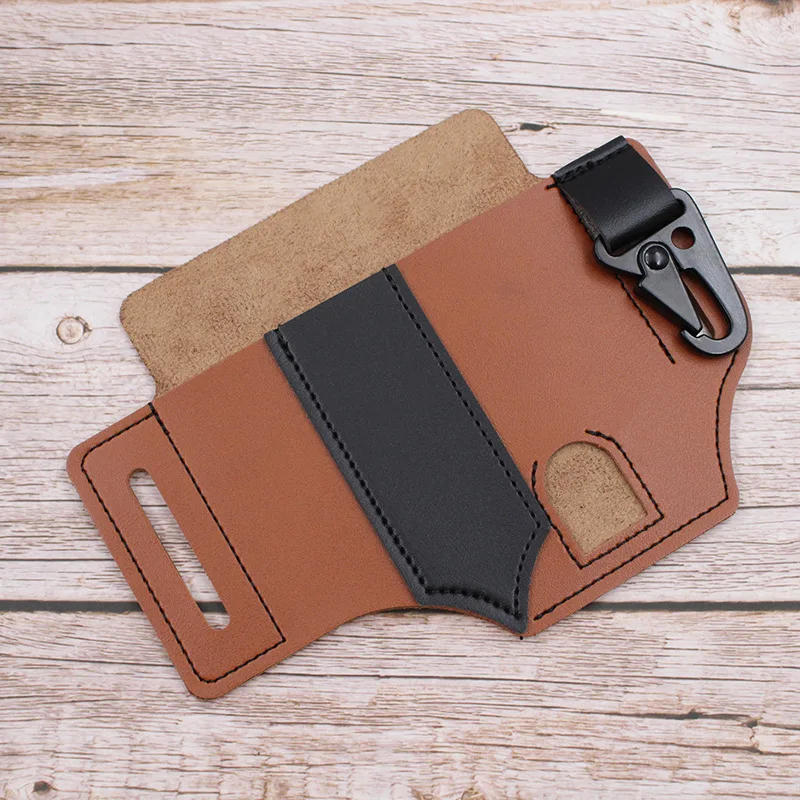 Description Picture 3 of itemLeather Sheath For Leatherman Multitool Sheath EDC Pocket Organizer Hunt Tactical Knife Pouch Flashlight Camping Outdoor Tool