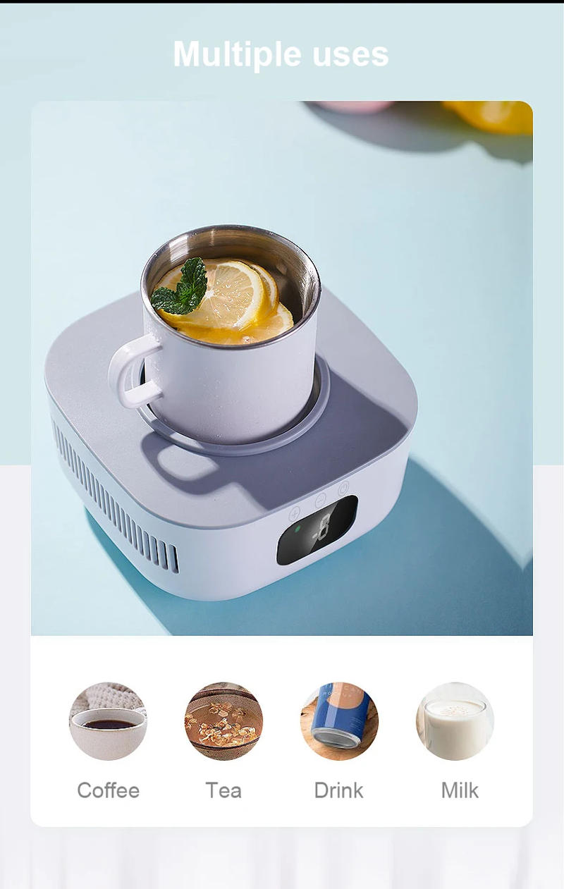 Description Picture 3 of item2 in 1 Fast Cooler Cup Heater Cup Beer Bottle Pop Can Soda Drinks Cooling Mug Beverage Cooler Cooling Tools Hot Tea Makers 220V