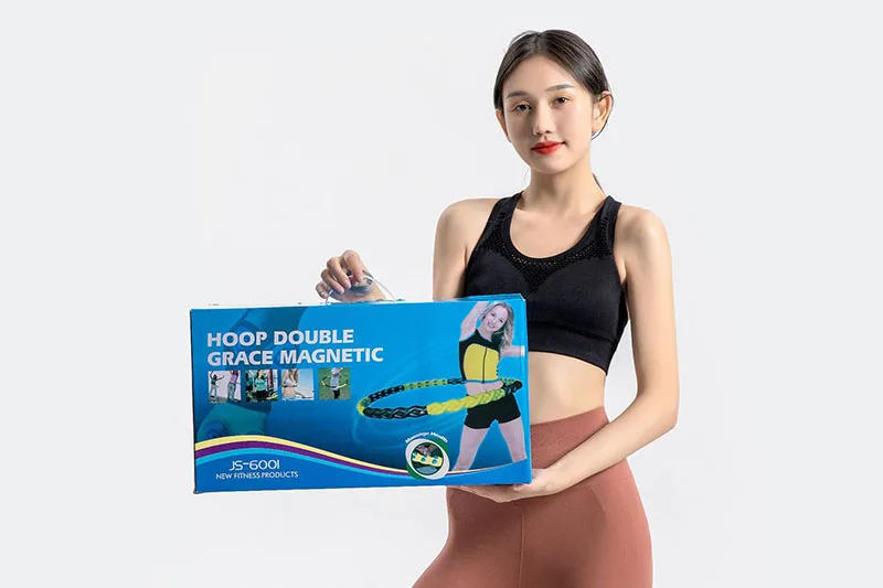 Description Picture 5 of itemDouble Row Magnetite 8 Sections Fitness Hoop Exercise Workout Sport Hoop Easy To Install Receive an Abdomen Slender Waist