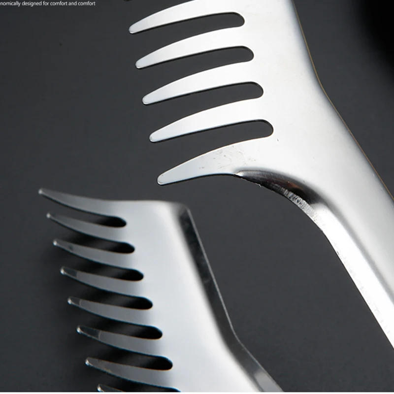 Description Picture 5 of item9 Inch Stainless Steel Noodle Tongs Pasta Spaghetti Tongs Food Clips Stainless Steel Handle Cooking Utensils Kitchen Accessories