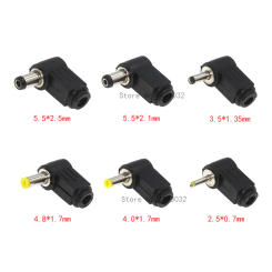 10Pcs DC plug 90-degree elbow 5.5* 2.1mm power plug 2.5*0.7 4.0*1.7 4.8*1.7 3.5*1.1 3.5*1.35 5.5*2.5 MM Welding line