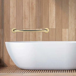 40cm Gold Plating Bathtub Handrail Safety Hand Bar Stainless Bathtub Grab for Elder Bathroom