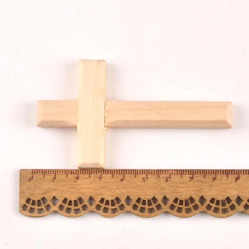Description Picture 5 of item2pcs Drop Ornaments Wooden Christian Cross Pendant DiY Crafts Gifts Decoration mt1989