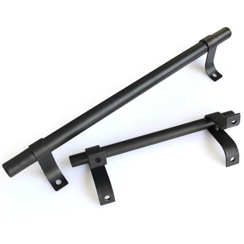 Description Picture 2 of itemBlack Handle Heavy Duty Pull and Knob Barn Sliding Door Handles Set Large Rustic for Gates Garages Sheds Vintage Hardware Handle