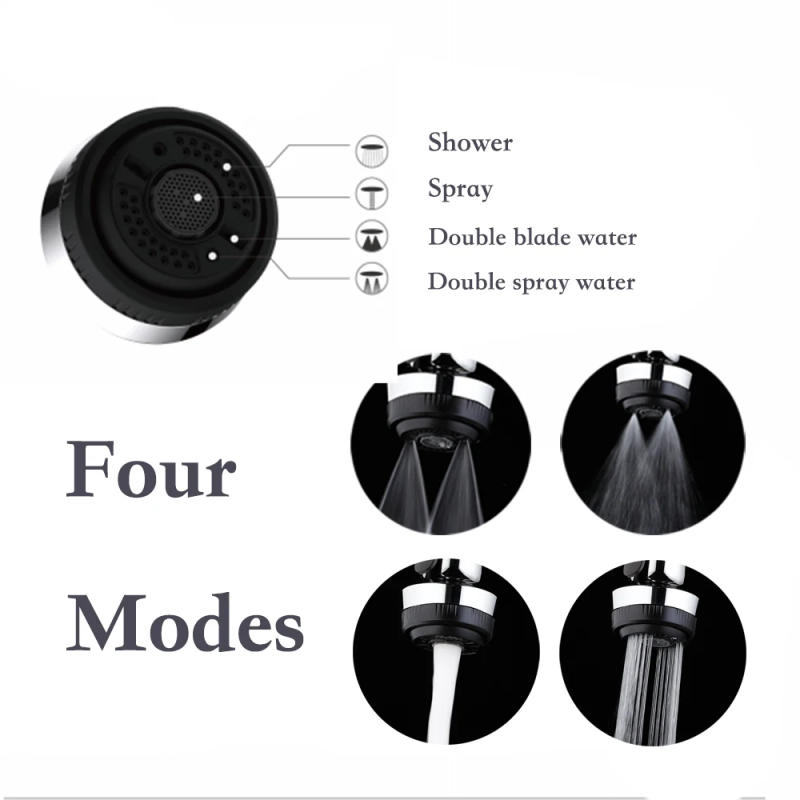 Description Picture 4 of itemBlack Kitchen Bathroom Pull-out Faucet Water-saving Sprayer Accessories Multifunctional Shower Head Water Outlet