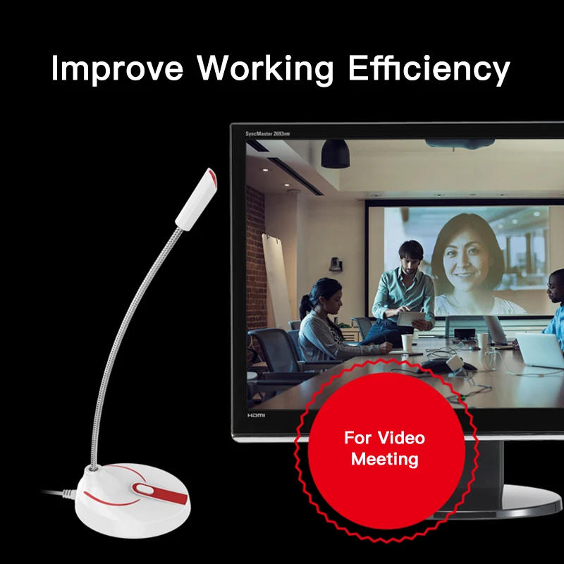 Description Picture 5 of itemMini USB Microphone Studio Speech Speakers 3.5mm Jack Plug Wired Microphones for PC Computer Laptop Notebook Loud Speaker