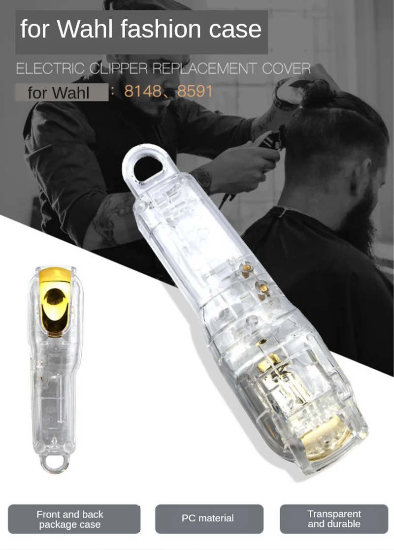 Description Picture 2 of itemFor Wahl 8148/8591 Transparent Electric Hair Clipper Cover Plastic Shop Trimmer Hairdressing Cutting Barber G0404