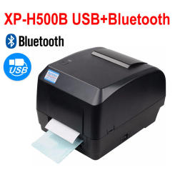 Xprinter Ribbon Printer Label Barcode Printer H500B/H500E 20-108mm Width for Cloth Tag POS Logistic Jewlery Tag Retail